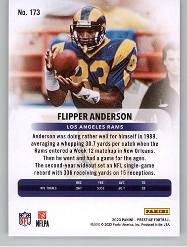 Miniatura 2 de 2023 Panini Prestige #173 Flipper Anderson NM-MT Los Angeles Rams Football Trading Card