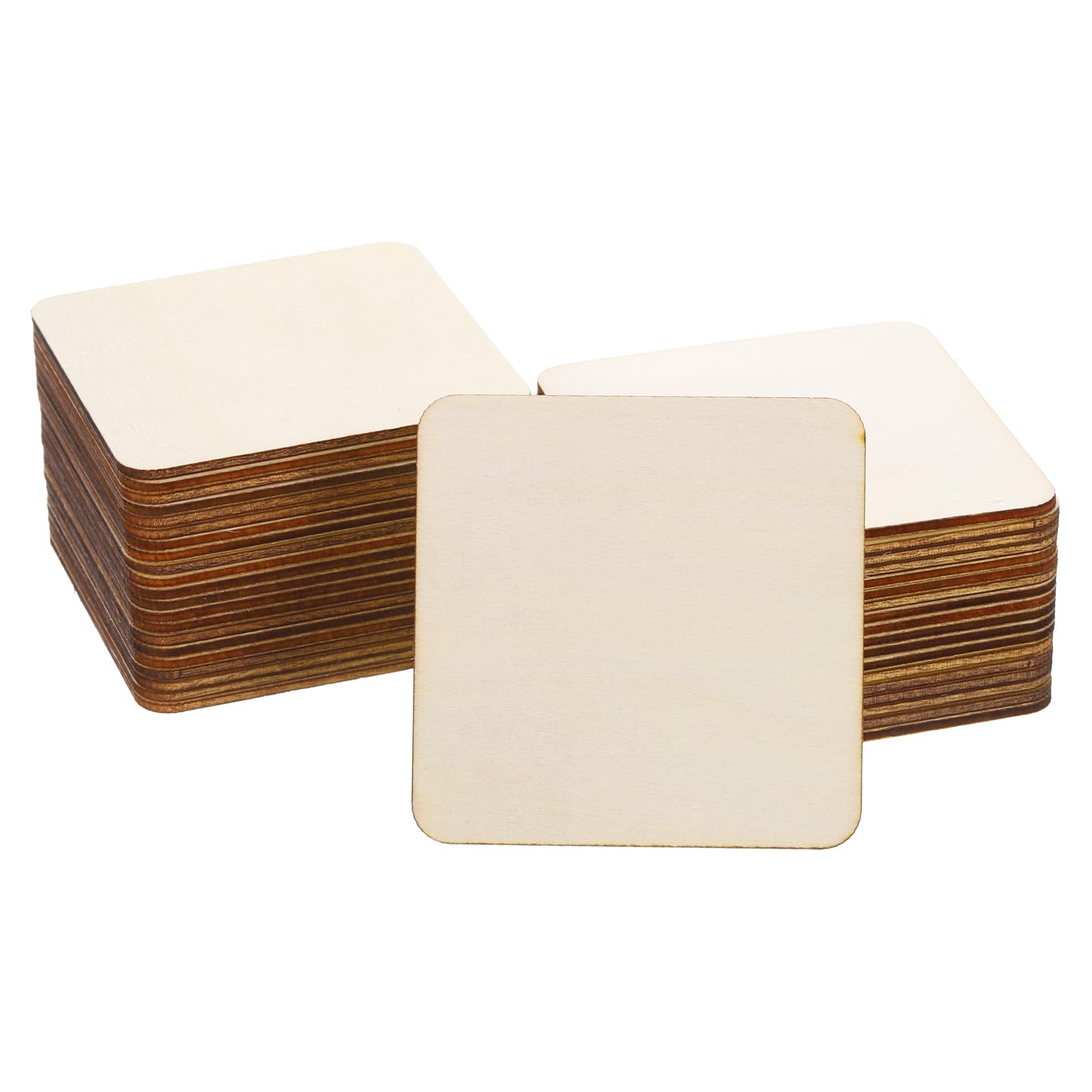 PATIKIL 80mm Wood Pieces
