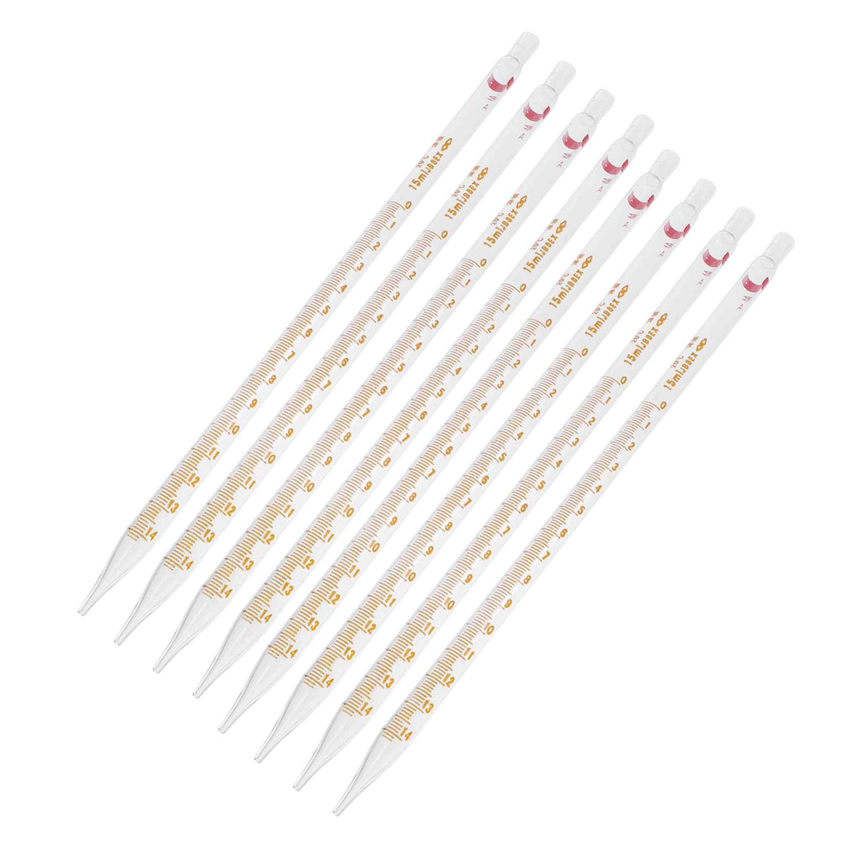 GLEAVI 20 Stück Glastropfer Messpipetten Mit Gerader Spitze Laborwerkzeug Dropper Set Zufällige Farbe