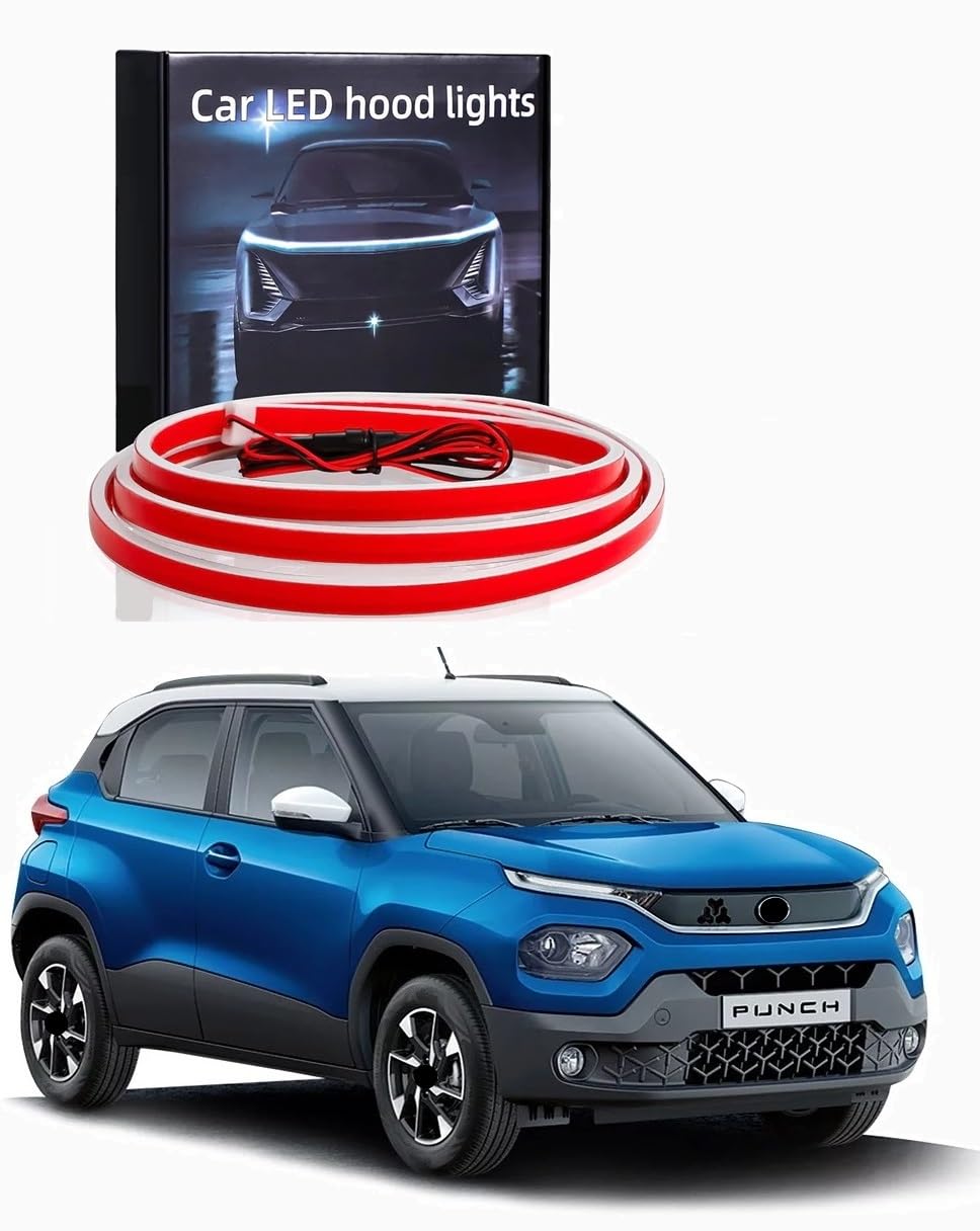 Car Led Wood Light/Front Bonnet led Light White Compatible with Punch