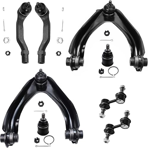 Miniatura 67 de Detroit Axle - Kit de suspensión delantera de 8 piezas para Toyota Sienna 2004-2010, brazos de control inferiores con rótulas interiores exteriores