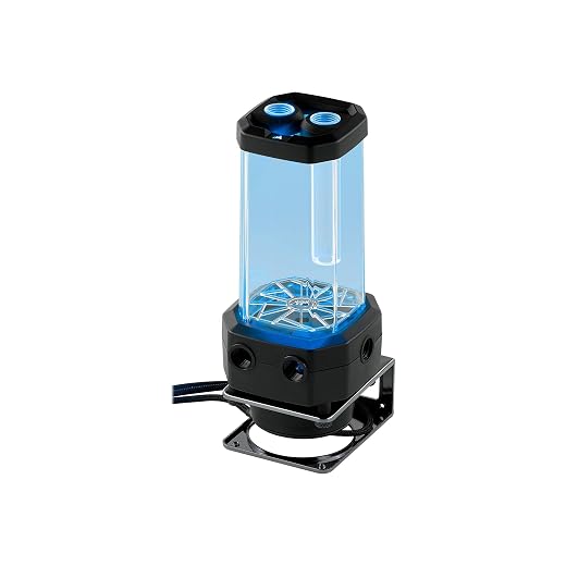 Corsair Hydro X Series XD5 RGB Pump/Reservoir Combo - D5 PWM Pump - 330ml Reservoir - Ten Individually Addressable RGB LEDs - Temperature Sensor , Black