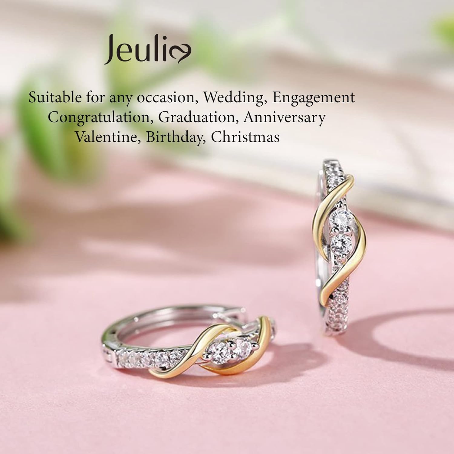 Jeulia 925 Sterling Silver Small Hoop Earrings Round Cut White Diamond Endless Stud Earrings hypoallergenic Earrings for Women Valentine Birthday Festival Gift