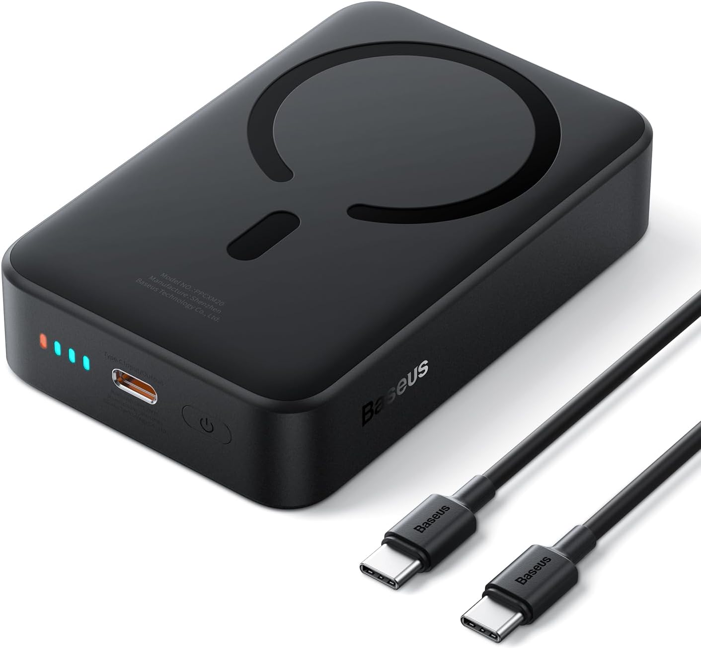 Magsafe Battery Pack 20000mAh Wireless Portable Charger,PD 20W USB C Fast Charging Battery Pack, Compatible with iPhone 17/16/15/14/13/12 Series, Black