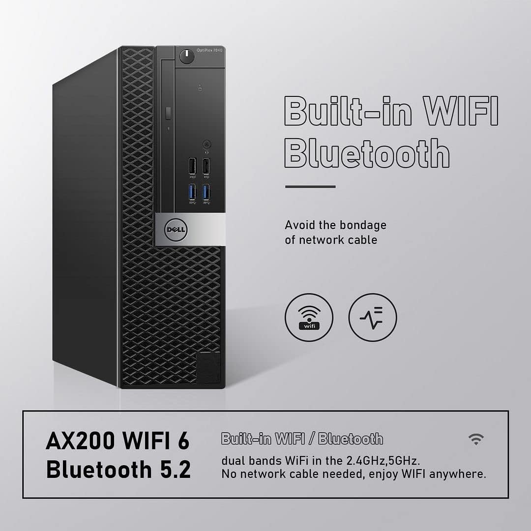 Dell OptiPlex 7020 SFF Business Desktop Computer, 14th Gen Intel 14-Core i5-14500 (Beat i7-13700), 8GB DDR5 RAM, 512GB PCIe SSD, WiFi Adapter, RJ-45, HDMI, DP Port, Keyboard and Mouse, Windows 11 Pro