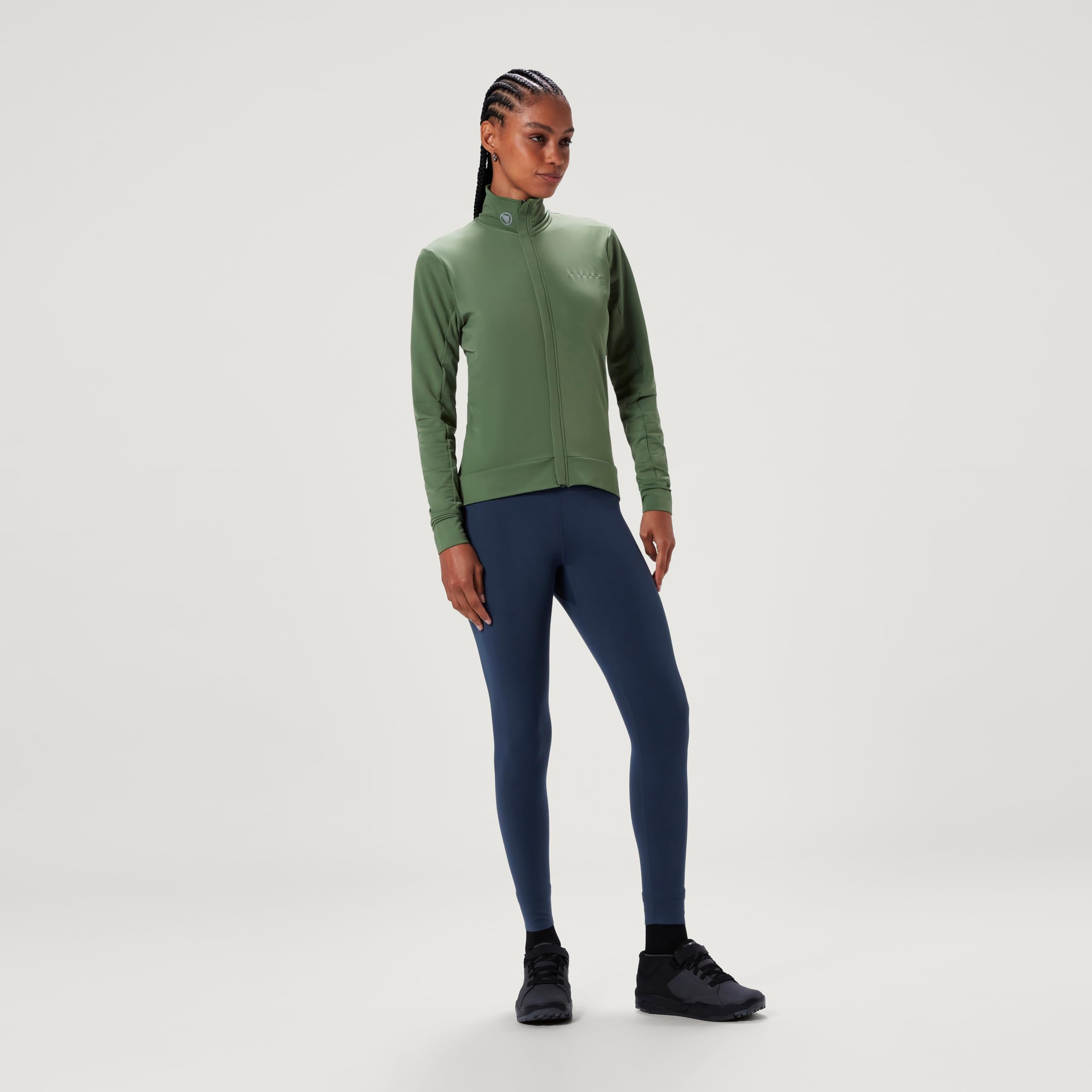 Endura Mujer Xtract Roubaix Longsleeve Cycling Jersey | Water Repellent | Wicking | Reflective Trim Camiseta