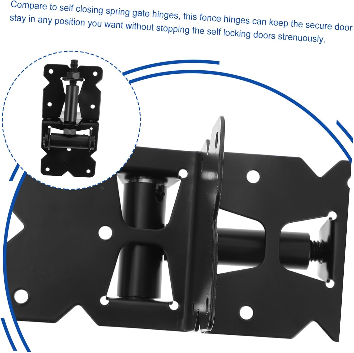 2pcs Heavy Duty Barn Door Hinges Gate Hinges for Secure Installation Resistant Classic Design for Garden Fences