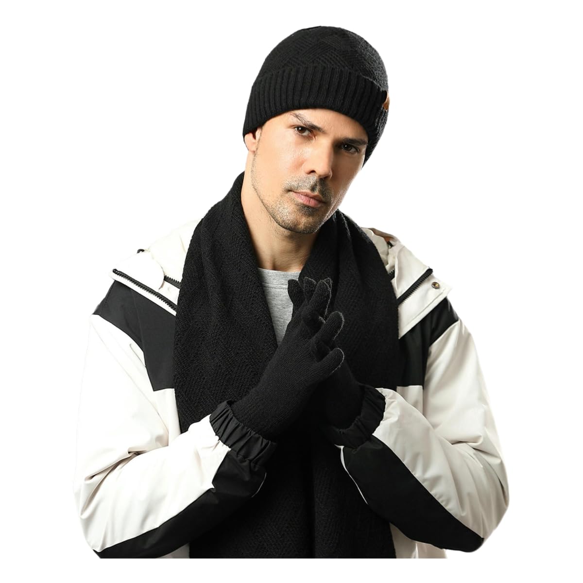 Set de gorro, bufanda y guantes de lana: la solución al frío extremo