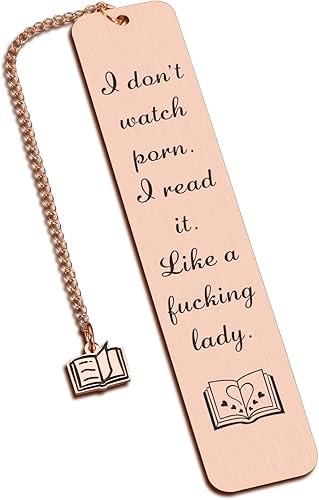 Regalos para amantes de los libros para mujeres, divertido marcador picante con cadena para libro de ratones de biblioteca, nerd, Navidad,