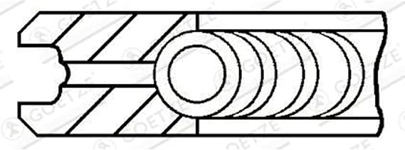Goetze 0850180000 Engine Piston Ring Set