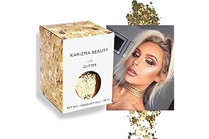 Karizma Holographic 24K Gold Glitter - 30g Chunky Face Glitter, Hair Glitter,...