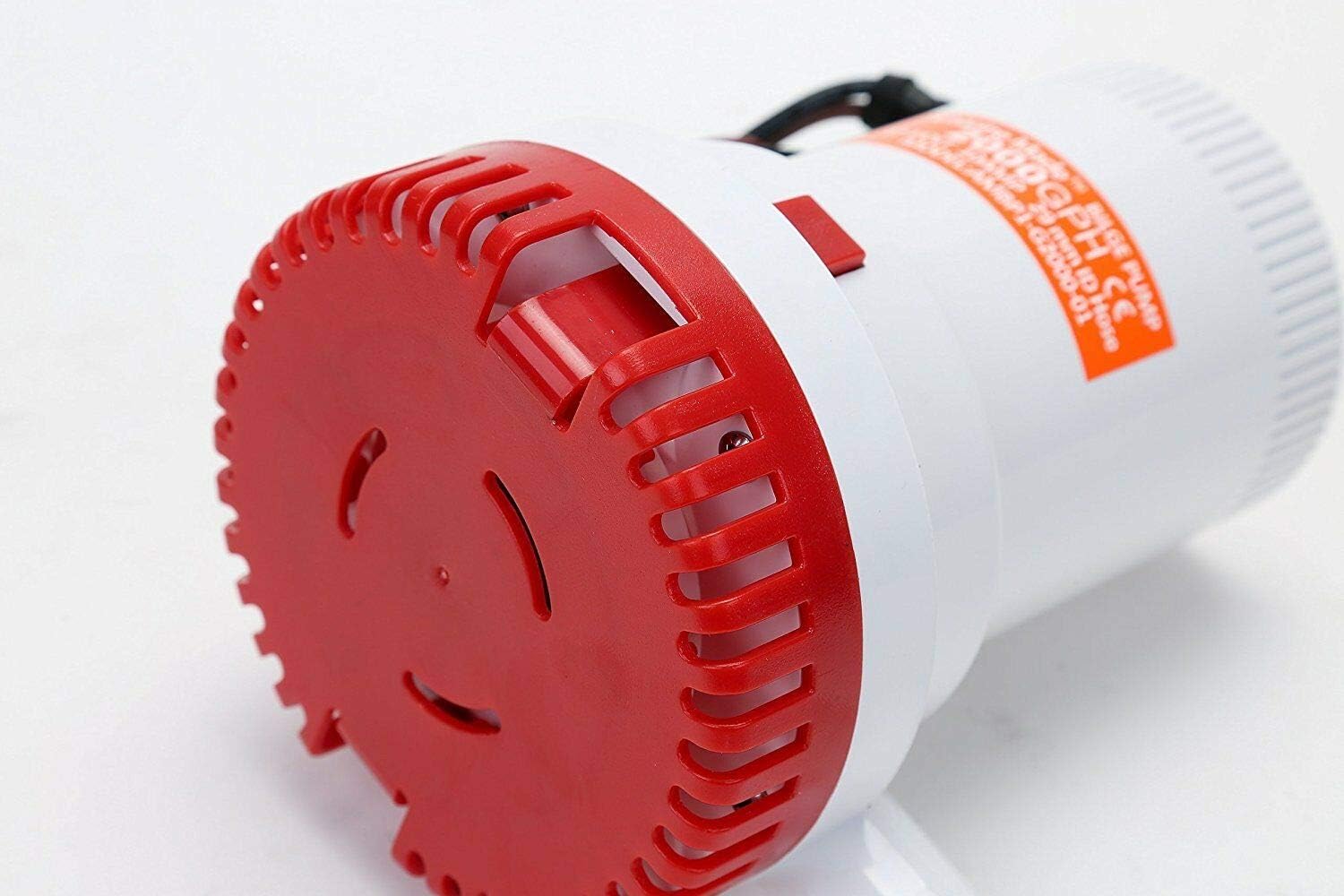 Amarine Made Non Automatic Bilge Pump for Boats 2000 GPH Submersible Pump 12V Boat Marine Plumbing Electric with Hose ID 29mm 1-1/8 Outlet 8.5A
