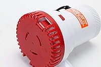 Vista 6 de Amarine Made Bomba de sentina no automática para barcos 2000 GPH Bomba sumergible 12V barco marino plomería eléctrica con manguera ID 1.142 in 1-1/8