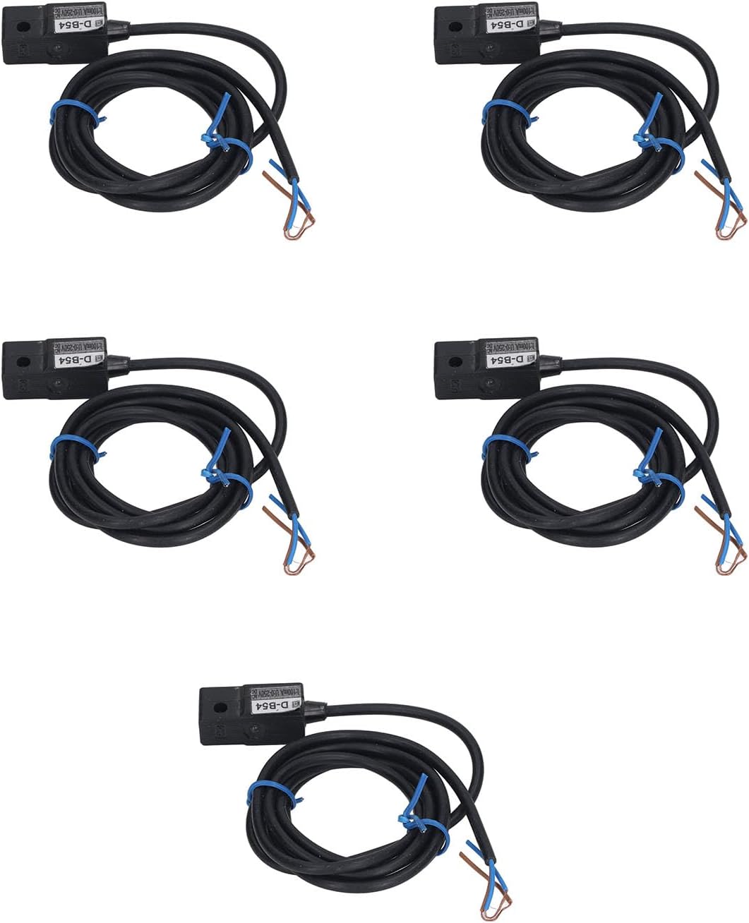 5Pcs Magnetic Switch Sensor Magnetic Proximity Sensor Switch AC DC 0-250V 100mA High Sensitivity with ABS Housing for Automatic Control Industry