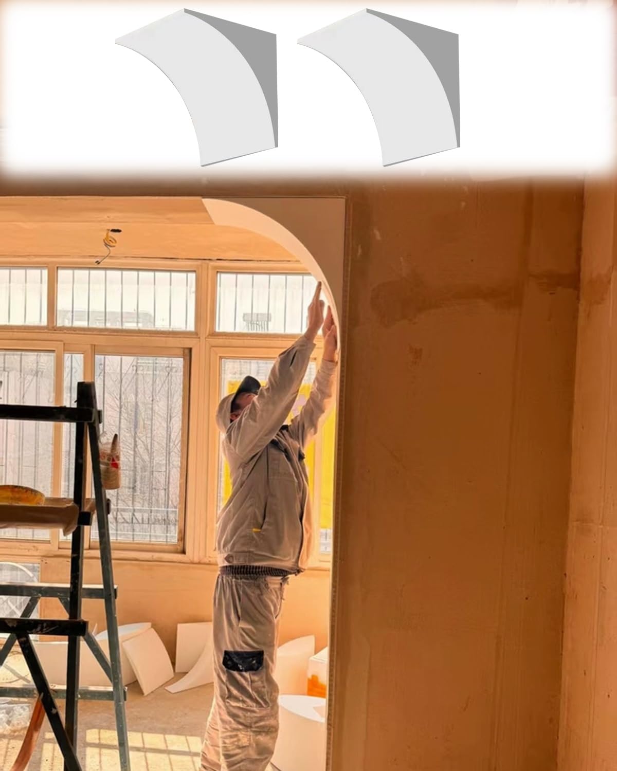 Kit de arco universal para puertas de dormitorio y salones modernos