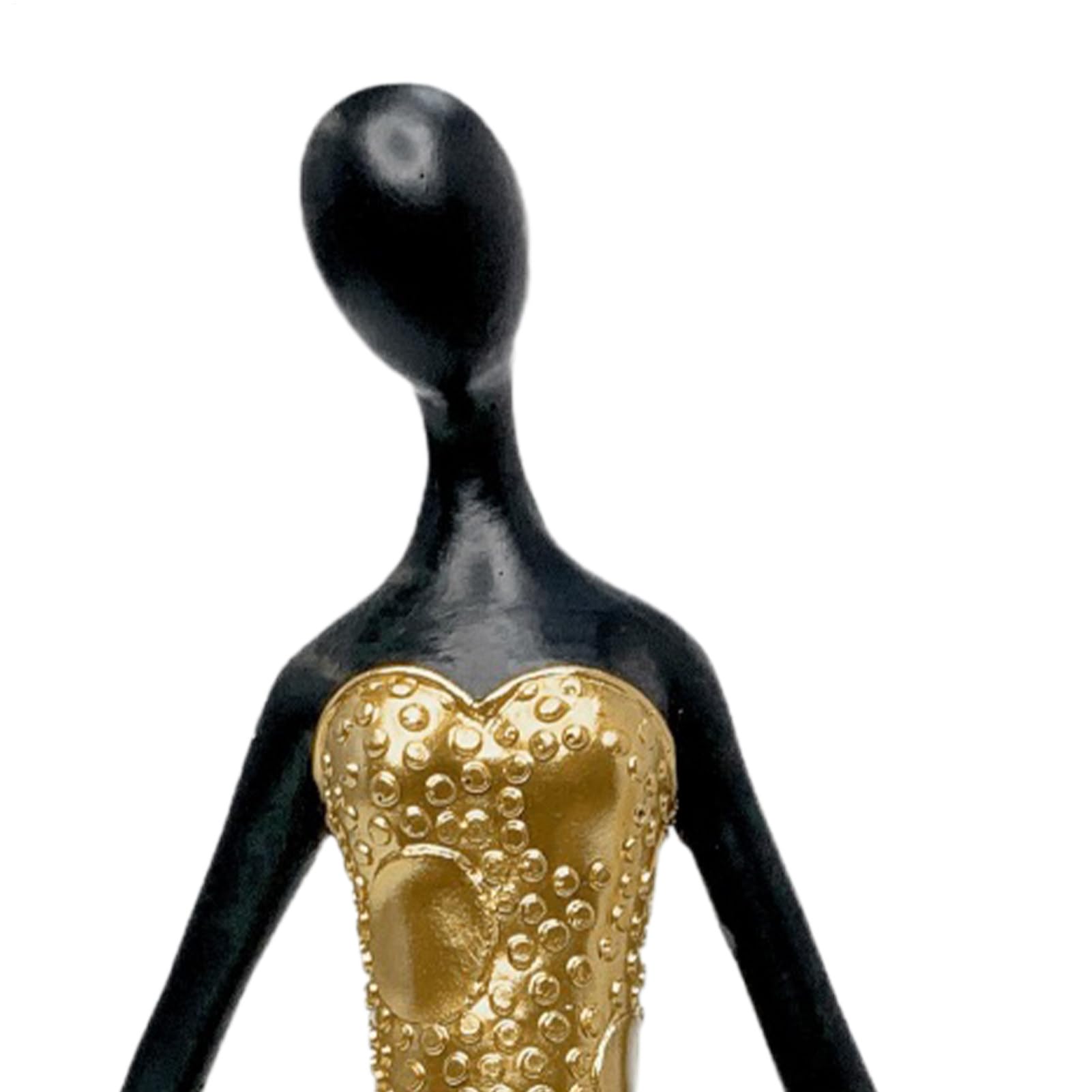 Scultura Astratta Ornamenti Personaggio con Vaso