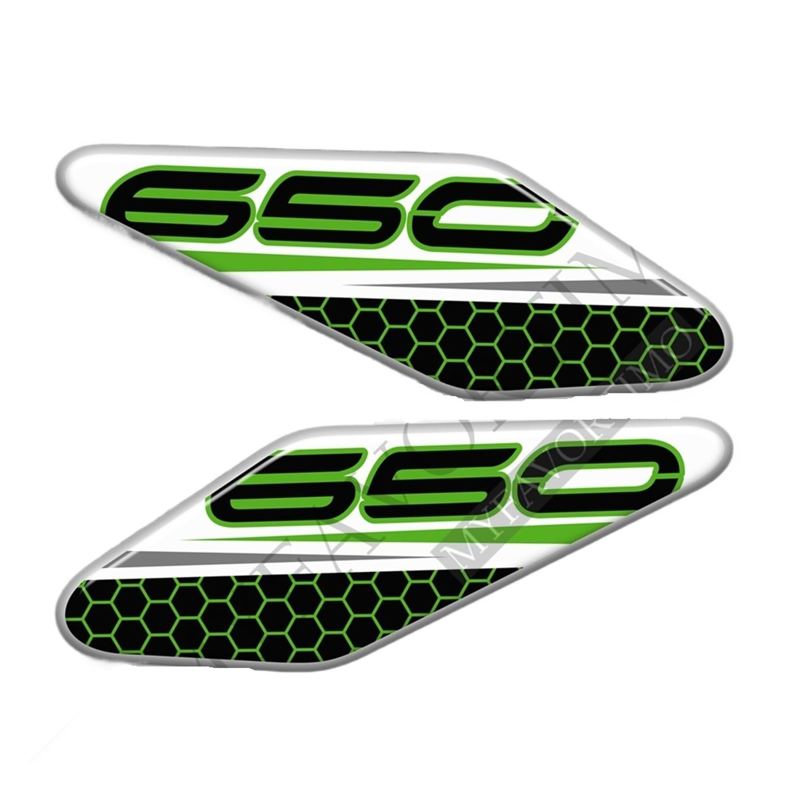 Decoration for Kawasaki Versys Ninja 650 Z650 Fuel Tank Pad Decal 3D Stickers Protection Decals(Design D)