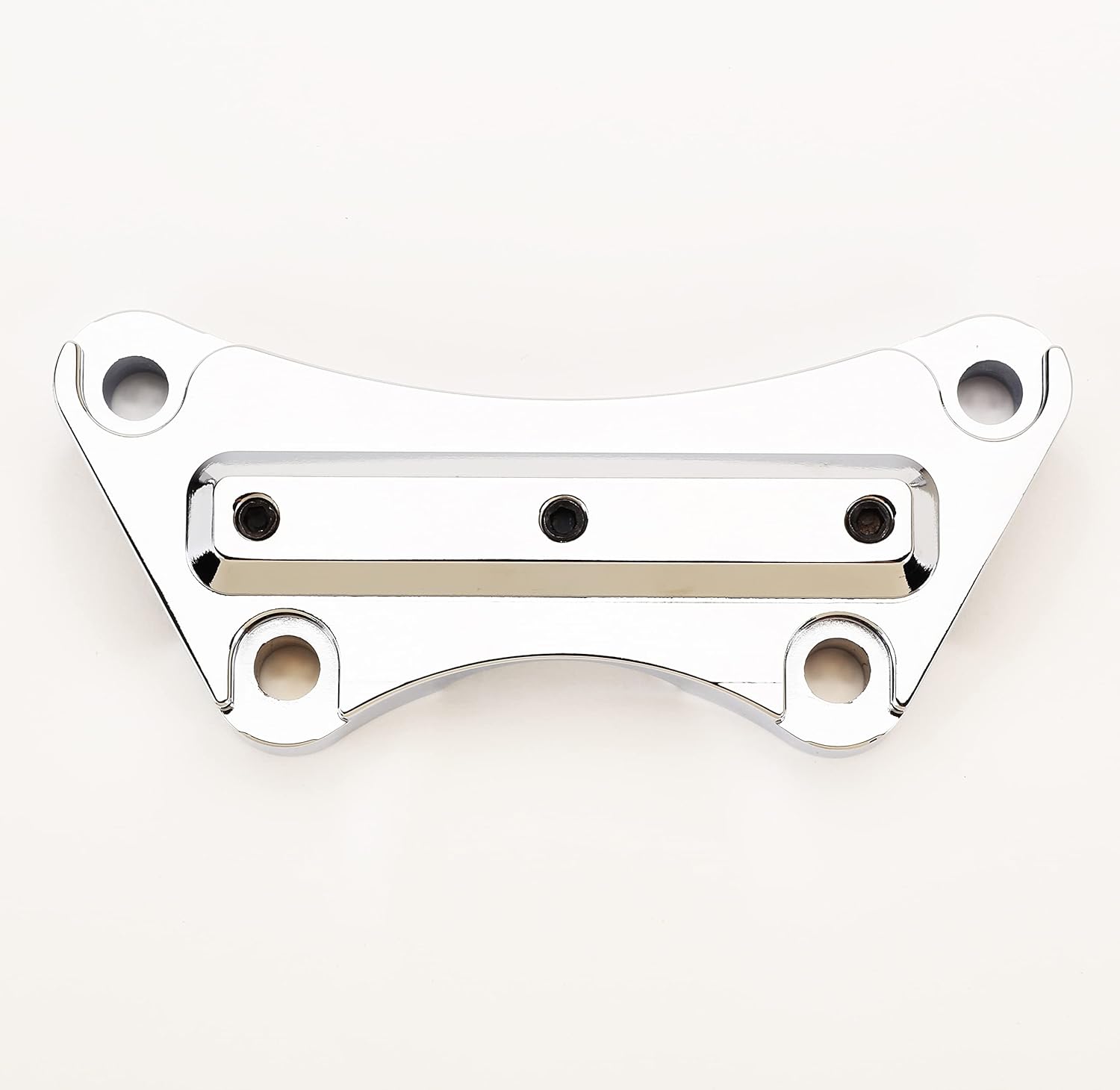 H2314-1- Anti-Slip Handlebar 1PC 1 inch 25mm top clamp Compatible with 1997 & up Harley Touring Chrome