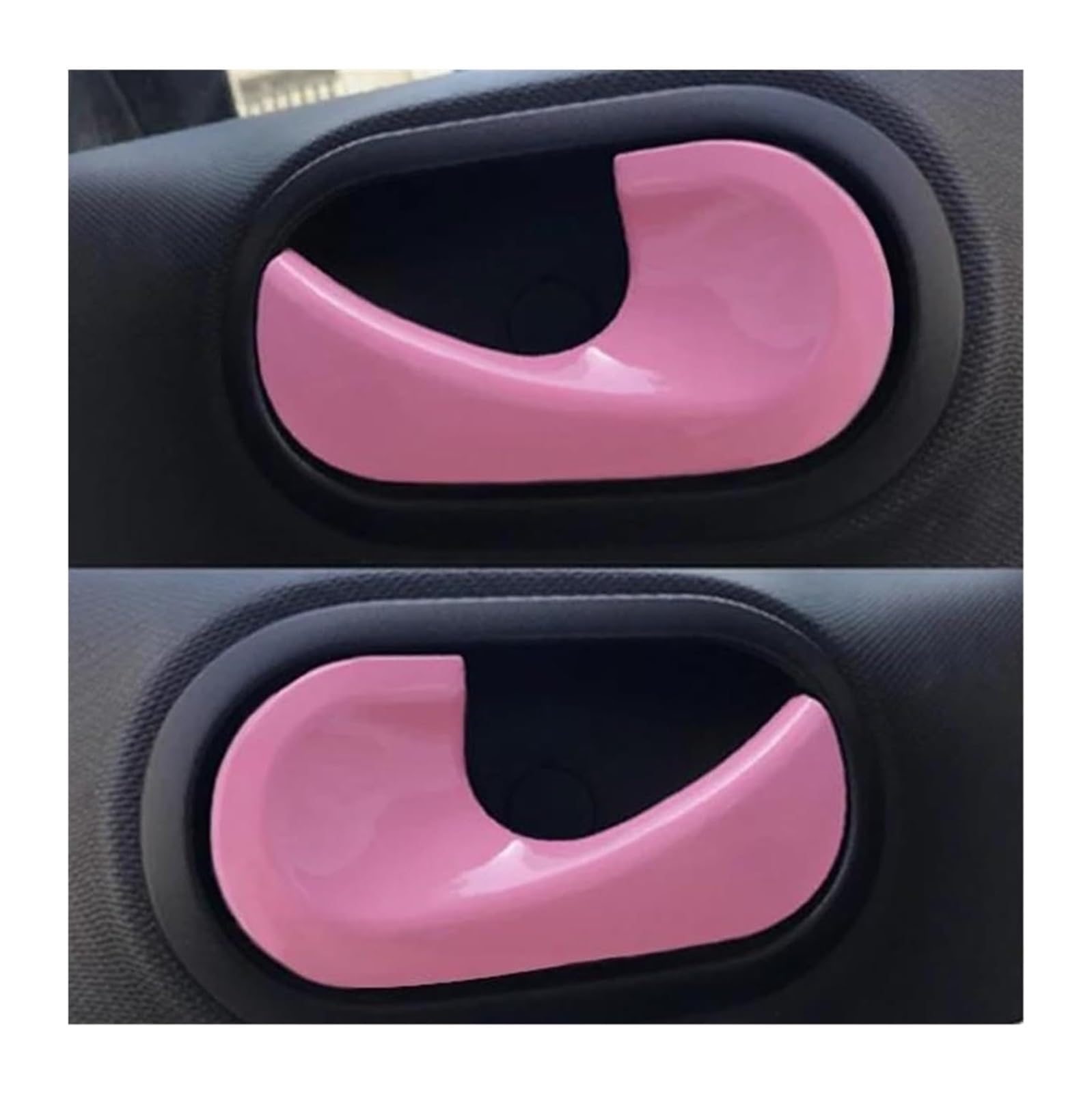 Fahbstr Pink Car Inner Handle Car Interior Door Handle Inner Bowl Decorative Stickers For Smart 453 For Fortwo For Forfour(Pink)