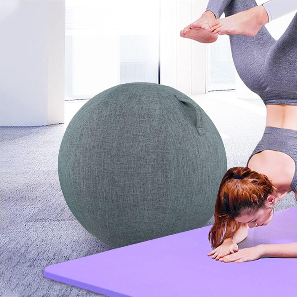 DIXII Pilates Yoga Ball Chair Copertura Protettiva per Sedia A Sfera per Esercizi per Casa O Ufficio, Allenamento per L'equilibrio, Esercizi di Stabilità,A,65cm
