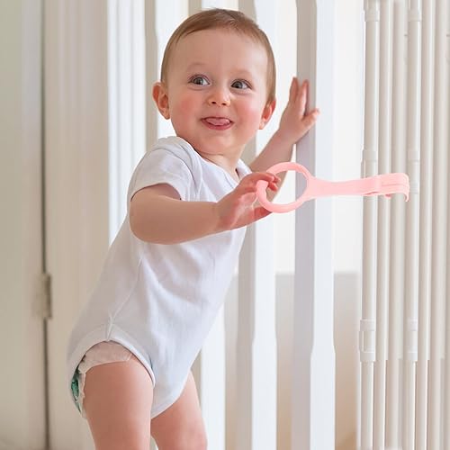 Miniatura 8 de BESPORTBLE Anillo de tracción para cama de guardería, para niños y niñas, soporte para asistente de pie, color rosa