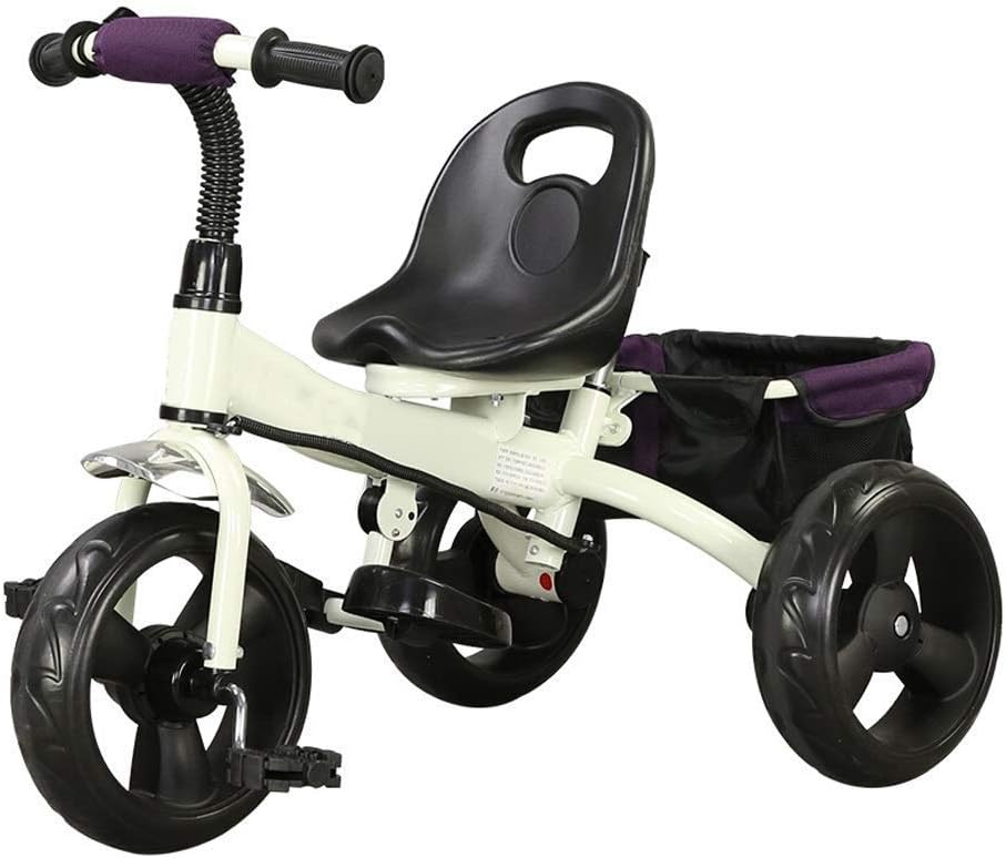 Tricycle Trike 1-6 Years Old Kids Outdoor Tricycle, 1-6 Years Old Girls Boys 4 in 1 with Push Handle Tricycle, Kids' Sunshade Trike, 3 Colors (Color: Pink)