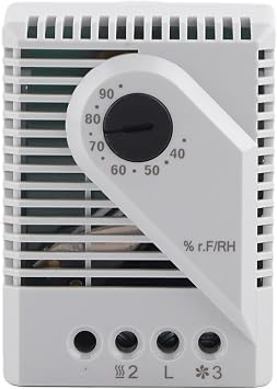 Mechanical Humidity Controller, Hygrostat Fan Heater MFR012 Mechanical Humidity Controller Hygrostat Fan Heater for TV Cabinet Humidity Adjuster MFR012