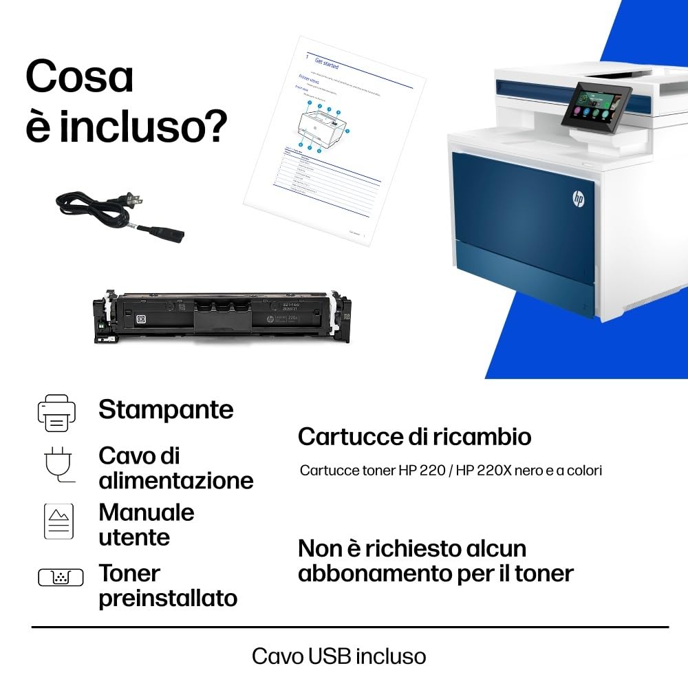 HP Color LaserJet Pro MFP 4302dw (4RA83F) Stampante a Colori, Fronte e Retro Automatico, 35/33 ppm, USB, Wi-Fi, Ethernet
