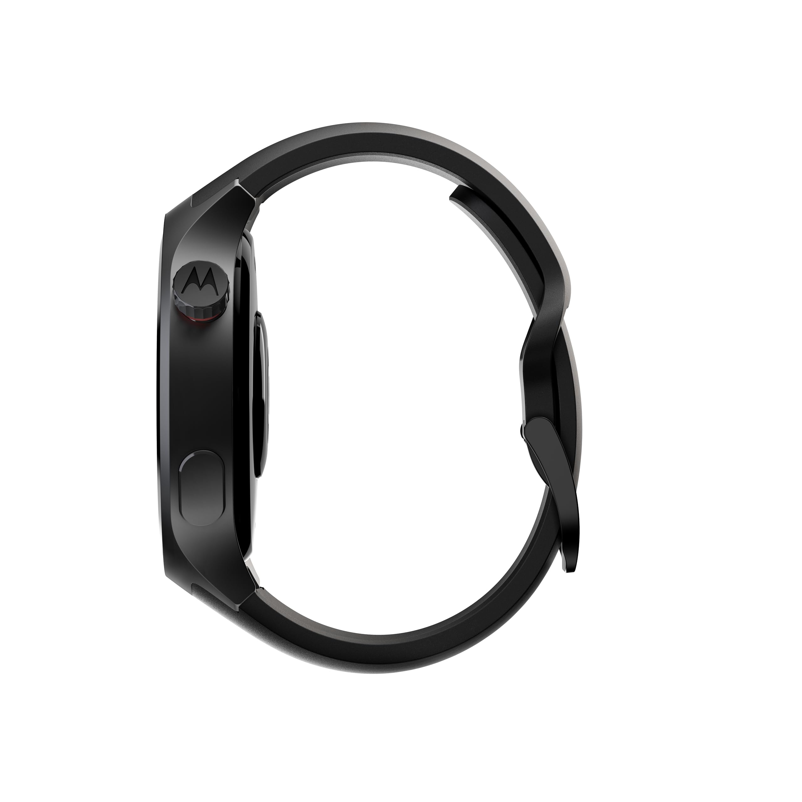 Motorola Pantone Vulcanic Ash Watch (nero), grande schermo OLED da 1,4 pollici, assistente fitness con monitoraggio attività, resistenza all'acqua, durata della batteria 13 giorni