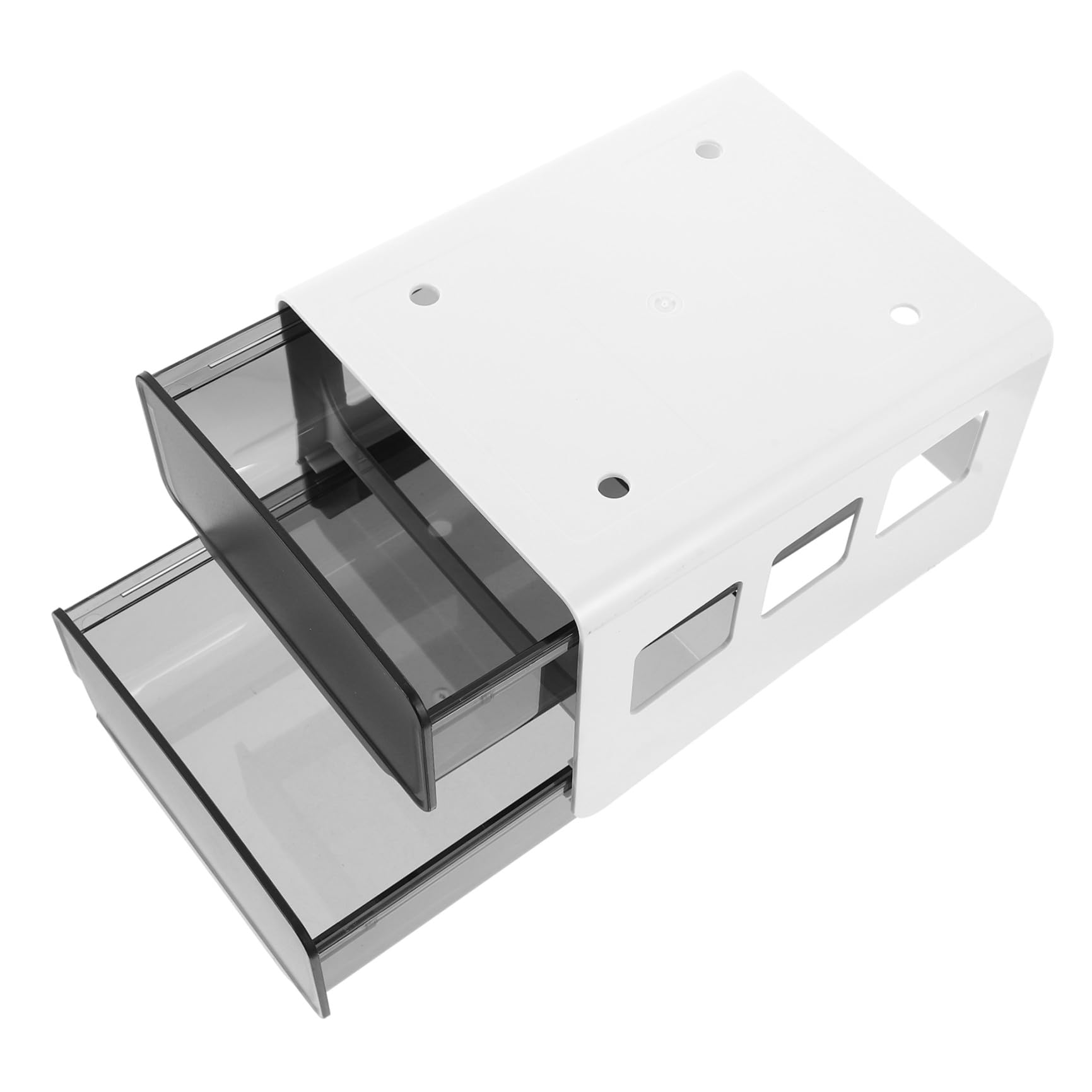 Organizer Sotto Scrivania in Plastica Resistente Abs e Pp Cassetto Nascosto Per Ottimizzare Lo Spazio Ufficio Camera Cucina Con Capacità Per Cancelleria e Piccoli Oggetti Facile Da