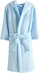 Girls Robes 100% Cotton Toddler Terry Bathrobe Soft Hooded Towel Baby Kids Cotton Spa Robes Sleepwear for Kids 3-12 Years