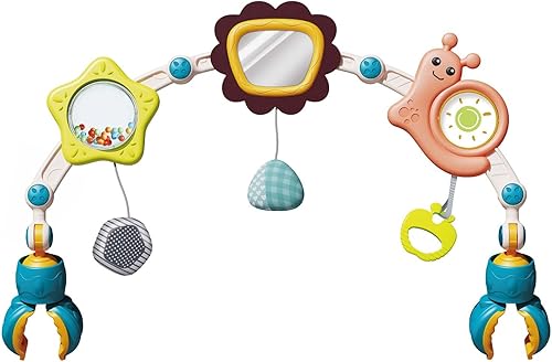 Miniatura 1 de Juguetes musicales para cuna, soporte para campana de cama móvil para niñas y niños, sonajeros, juguetes cómodos para recién nacidos, niños y niñas,