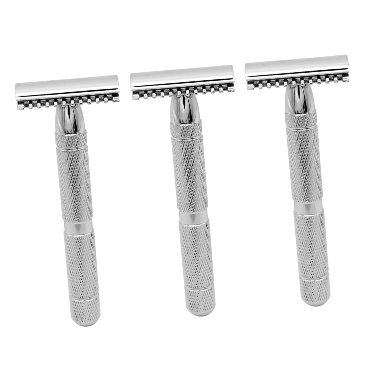 Baluue 3pcs Double Edge Razor Blade Men Razor for Safe and Stainless Steel Hair Shaver