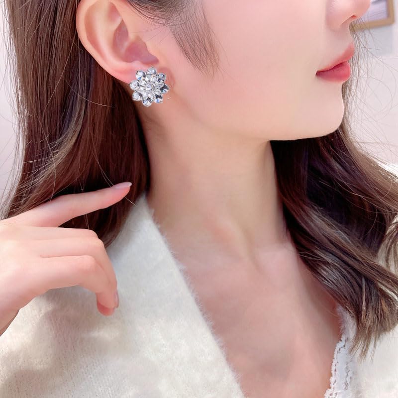 Boucles d'oreilles moissanite pour soirée de bal et grand dîner - 4