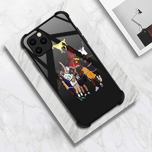 Miniatura 6 de Funda compatible con iPhone 11 Pro, diseño de jugador de baloncesto 35 con plexiglás para niños y hombres, antiarañazos y a prueba de golpes para