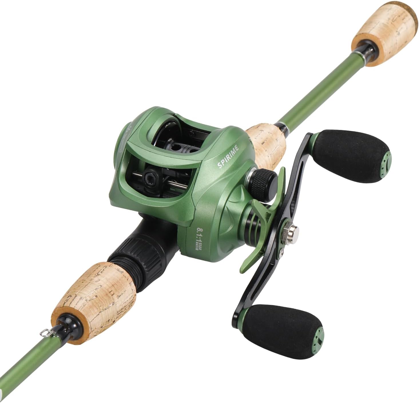 Sougayilang Fishing Rod Reel Combos, Graphite 2Pc Blanks Fishing Pole with Casting & Spinning Reel, Stainless Steel Guides