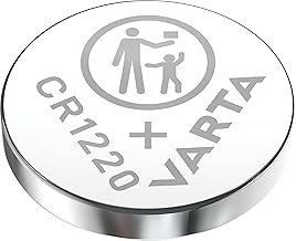 VARTA CR1220 Button Batteries, Pack of 1, Lithium Coin 3V, Safe Packaging for Kids, for Small Electronic Devices - Car Keys, Remote Controls, Scales
