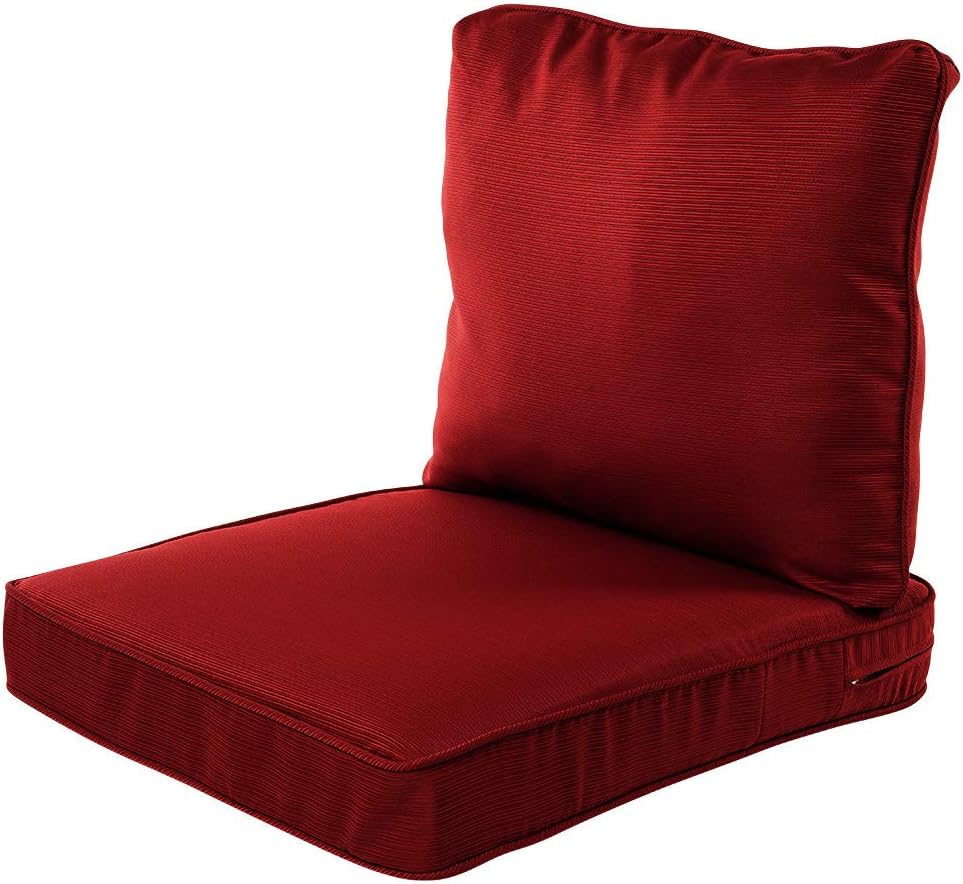 Quality Outdoor Living 29-DF02SB Chair Cushion, 22x25, Dragon Fruit