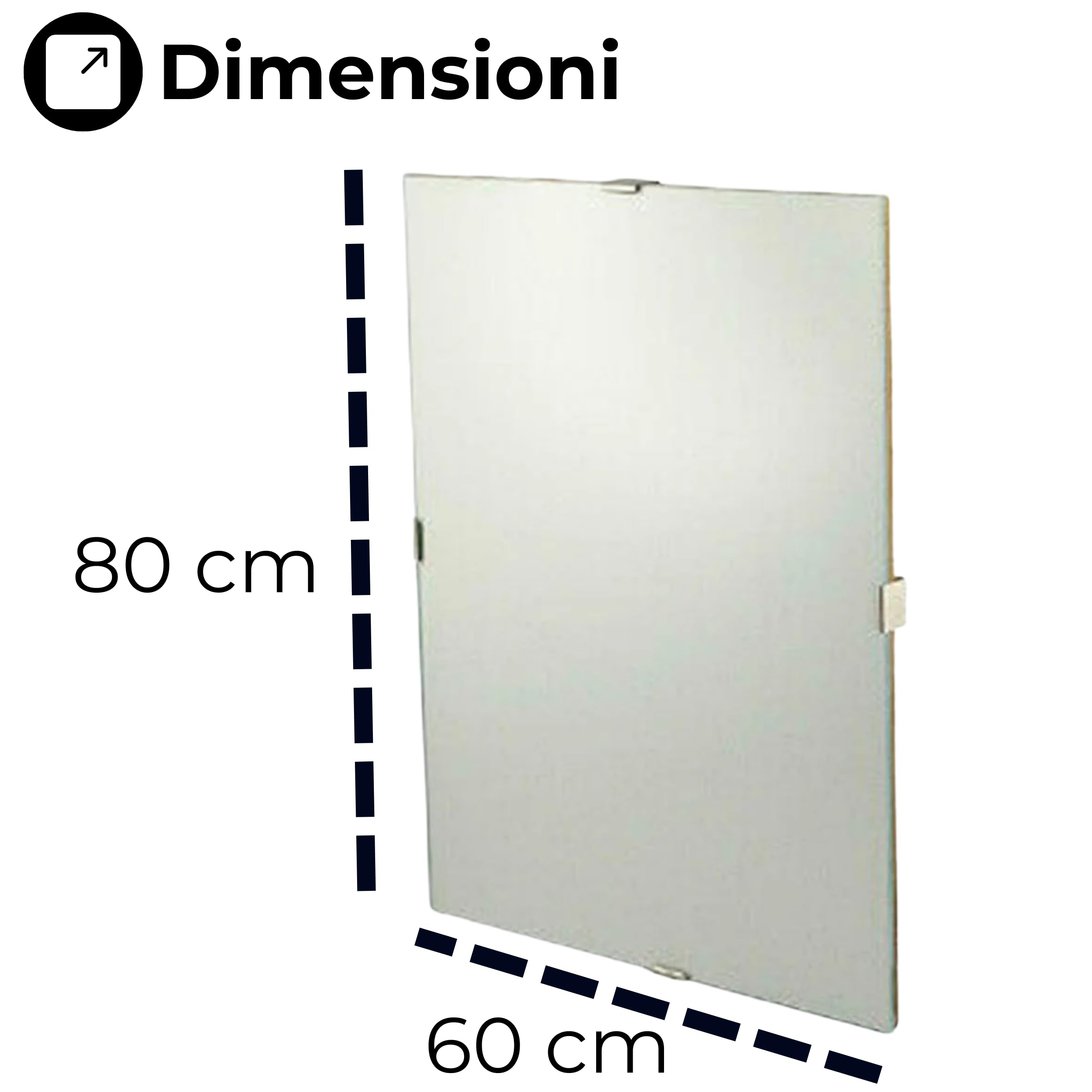 EffeDecor Cornice a Giorno Supporto in Cartone Pressato Frontale in Crilex Trasparente Ideale per Foto,Puzzle,Documenti,Diplomi, Stampe artistiche, Poster, Quadri moderni A4 (60x80 cm)