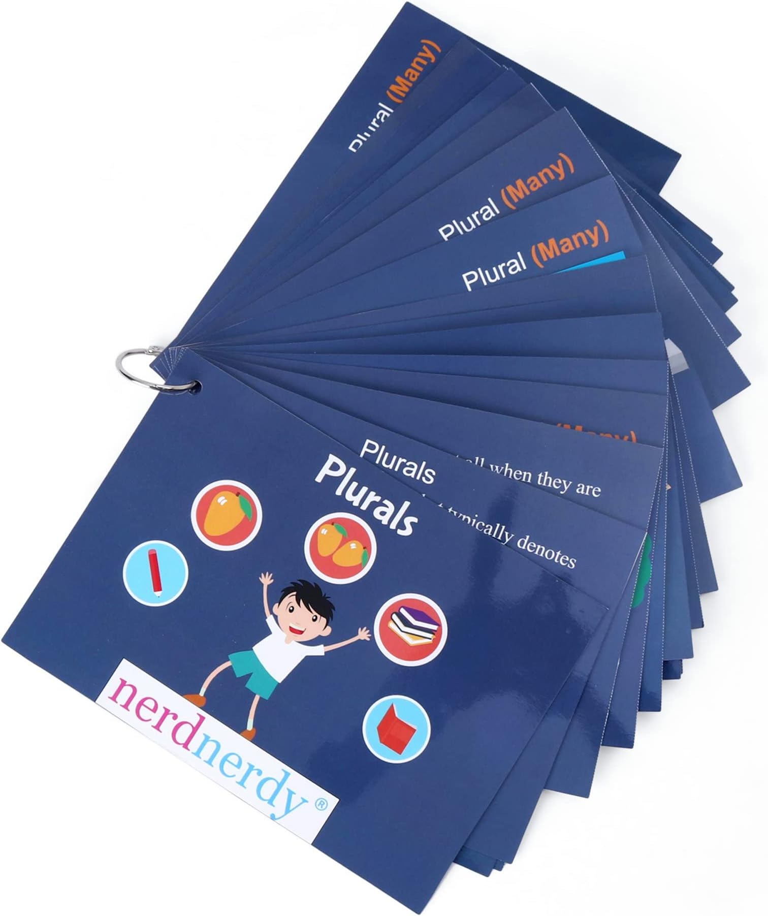 NerdNerdy Plural Hands On Booklet/Plural Flash Cards/Language Therapy Toys/English kit/Picture Cards for Kids Speech Therapy