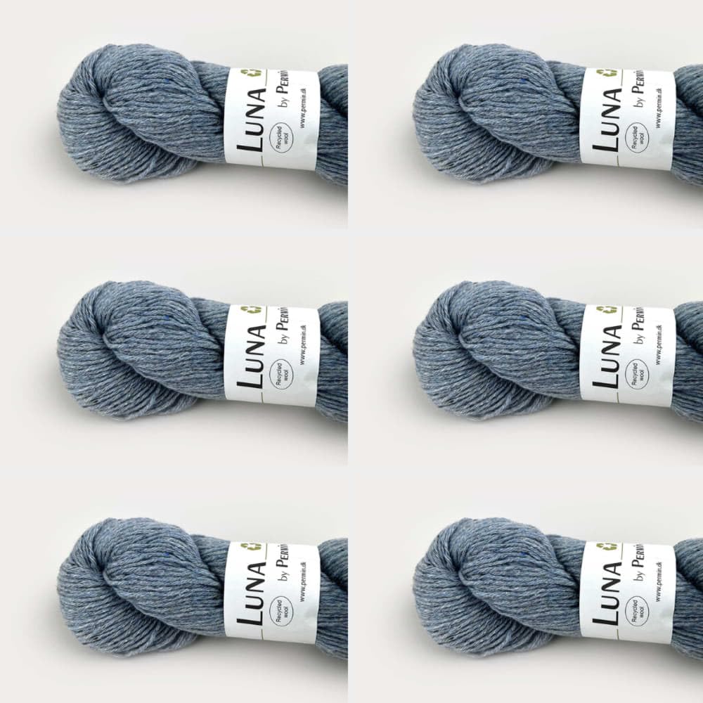Laine vierge recyclée Luna by Permin pelotes douces pour tricoter un pull d'hiver