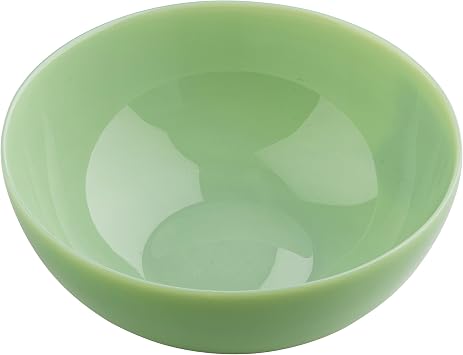 TableCraft 12221 Jadeite Glass Collection Round Large Serving Bowl, 32 oz, Vintage-Style Milk Green Glass, Classic Design, Dishwasher & Microwave Safe, 7.75 x 7.75 x 2.75 Tabletop Serveware