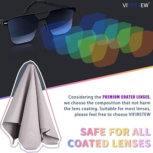 Miniatura 3 de Vifirstew Paño antivaho seco, paquete de 3 paños antivaho para lentes, pantalla, gafas, paño de limpieza reutilizable y portátil, paño de limpieza