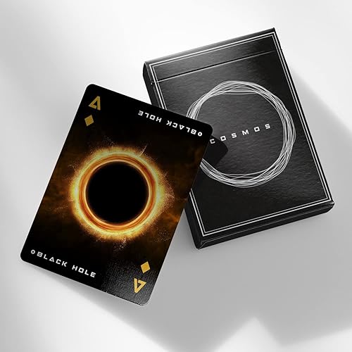 Miniatura 5 de Cosmos playing cards Temático espacial para entusiastas de la astronomía con planetas galaxias - Agujero negro, sol, Marte, luna... (Edición