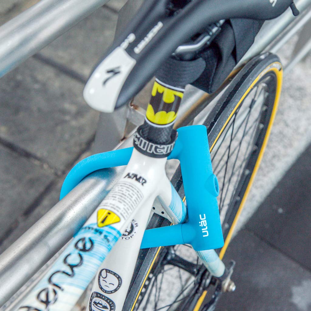 ULAC Brooklyn Featherweight Alloy Bike U-Lock, z systemem wsporników transportowych do wszechstronnego przenoszenia (Sky)
