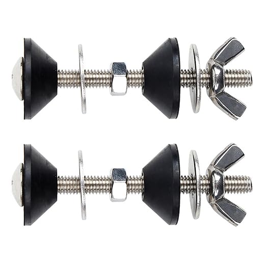 Kit de tornillos para sanitario SEIWEI M6 2 piezas miniatura 7