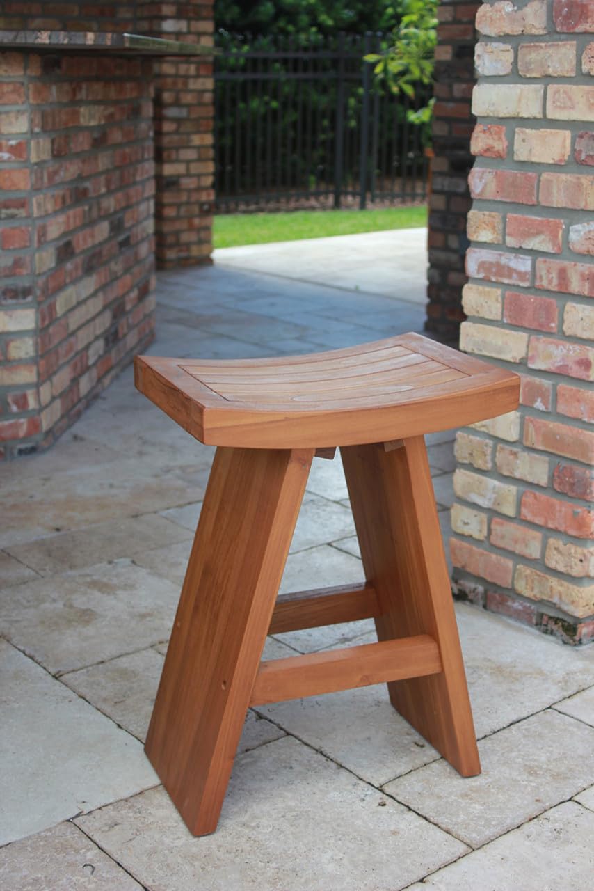 AquaTeak The Original 24" Tall Asia Teak Counter Stool