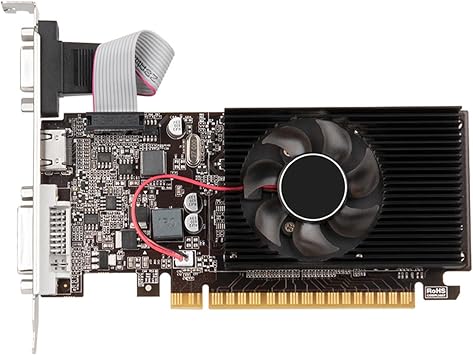 GT610 Graphics Card 2GB 64-bit Gaming Graphics Card PCIE X16 Professional Desktop Computer Graphics Card PC Desktop Video Card