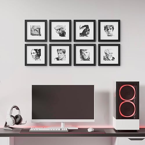 Miniatura 2 de Trends International Gallery Pops Star Wars Saga - Classic Character Sketch Wall Art Bundle (8-Pack)