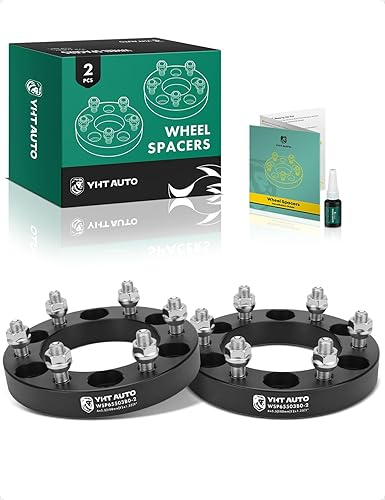 YHTAUTO Espaciadores de rueda de 6x5.5 pulgadas de 1 pulgada compatibles con modelos INFINITI, Nissan, QX4, QX56, Frontier, Armada, Pathfinder,